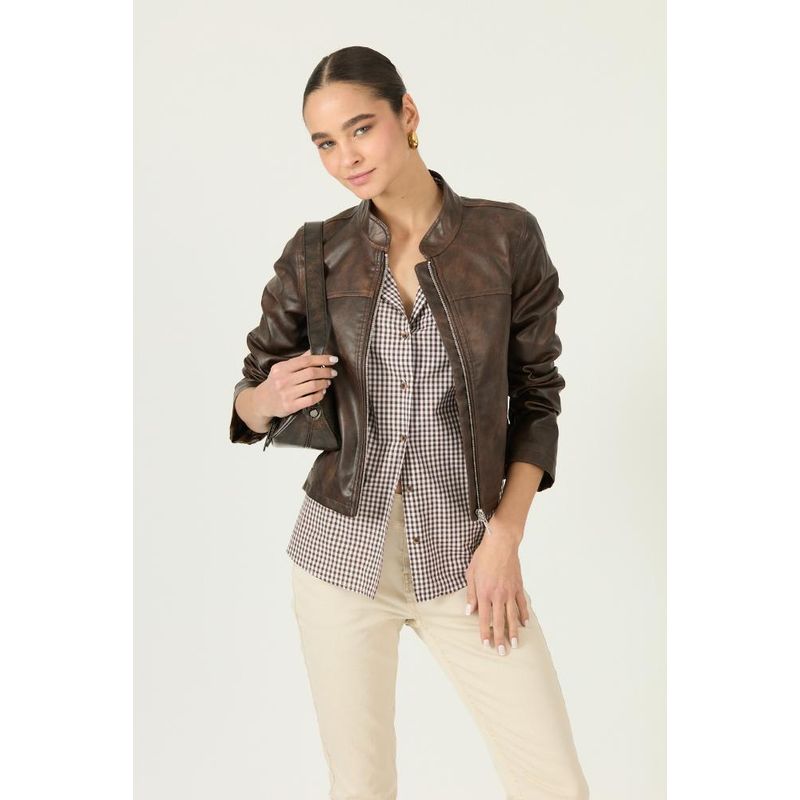 PRIVILEGE - Chaqueta cafe 2854