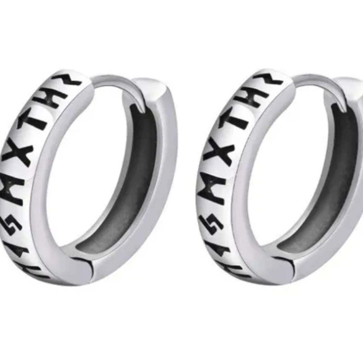 GENERICO - Aros Vikingos Punk Runas Vikingas Hombre Mujer Moda Style