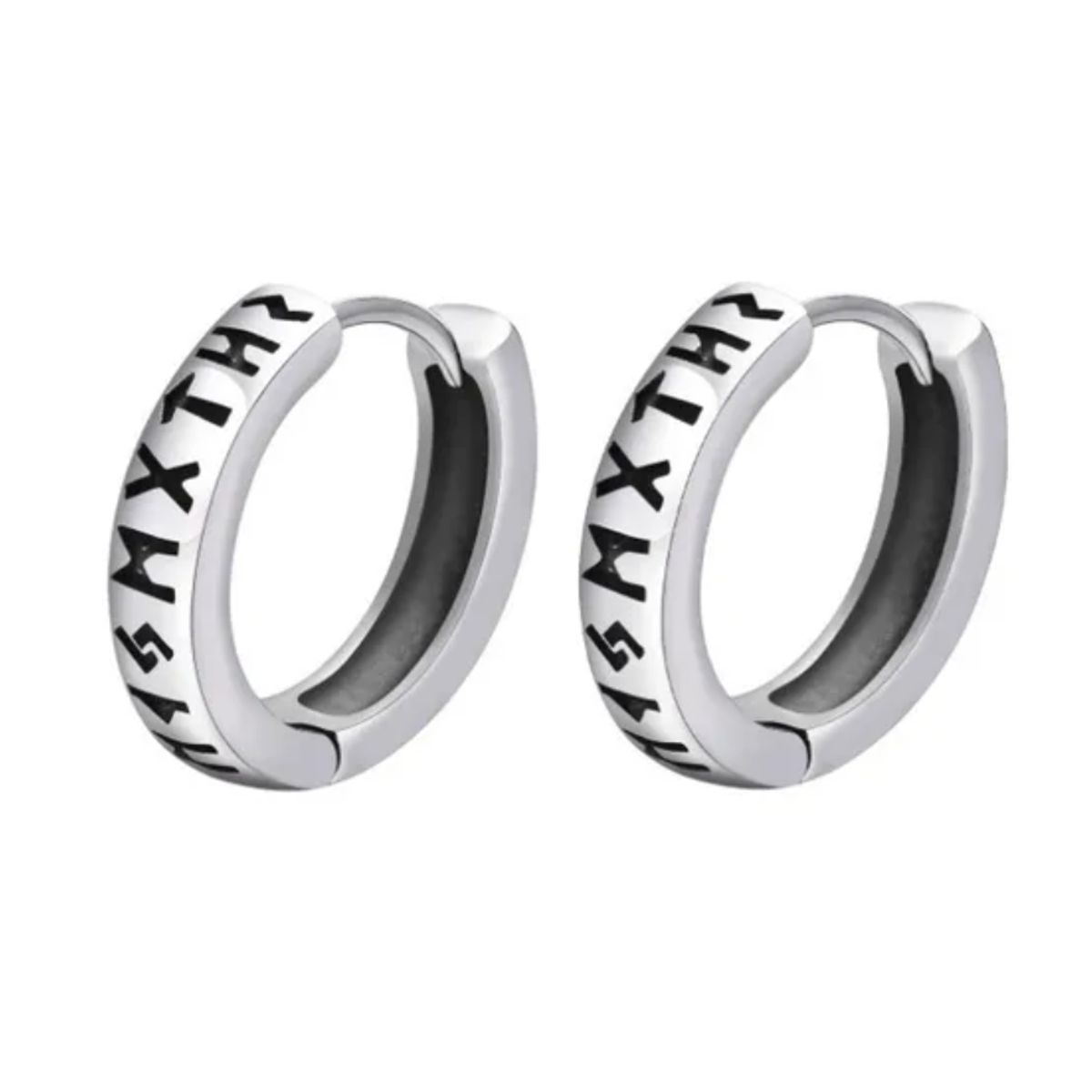 GENERICO - Aros Vikingos Punk Runas Vikingas Hombre Mujer Moda Style