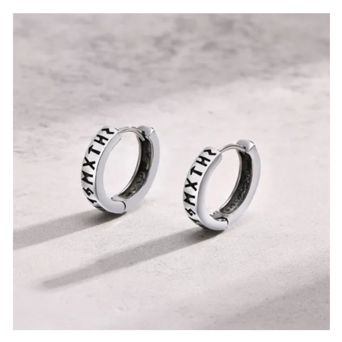 GENERICO - Aros Vikingos Punk Runas Vikingas Hombre Mujer Moda Style