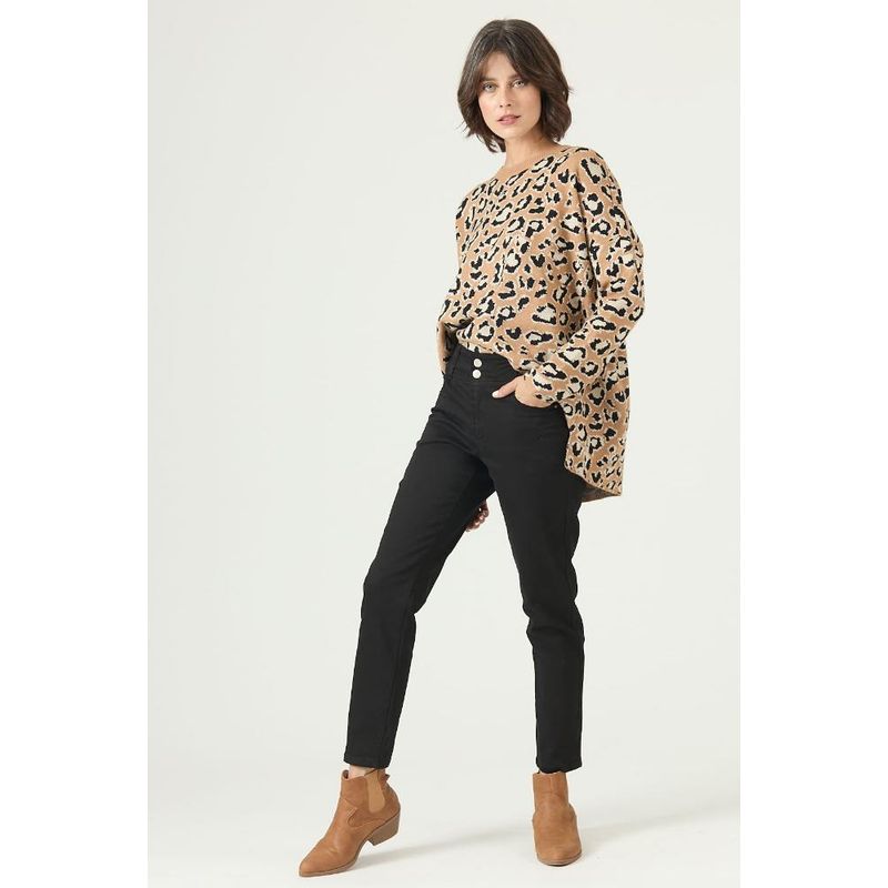PRIVILEGE - Pantalon skinny negro PRIVILEGE 2602