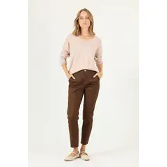 PRIVILEGE - Pantalon slim fit cafe moro 2225