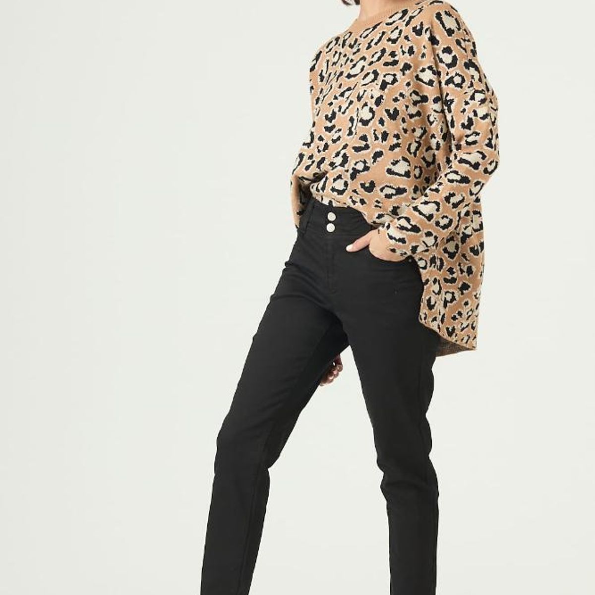 PRIVILEGE - Pantalon skinny negro PRIVILEGE 2602