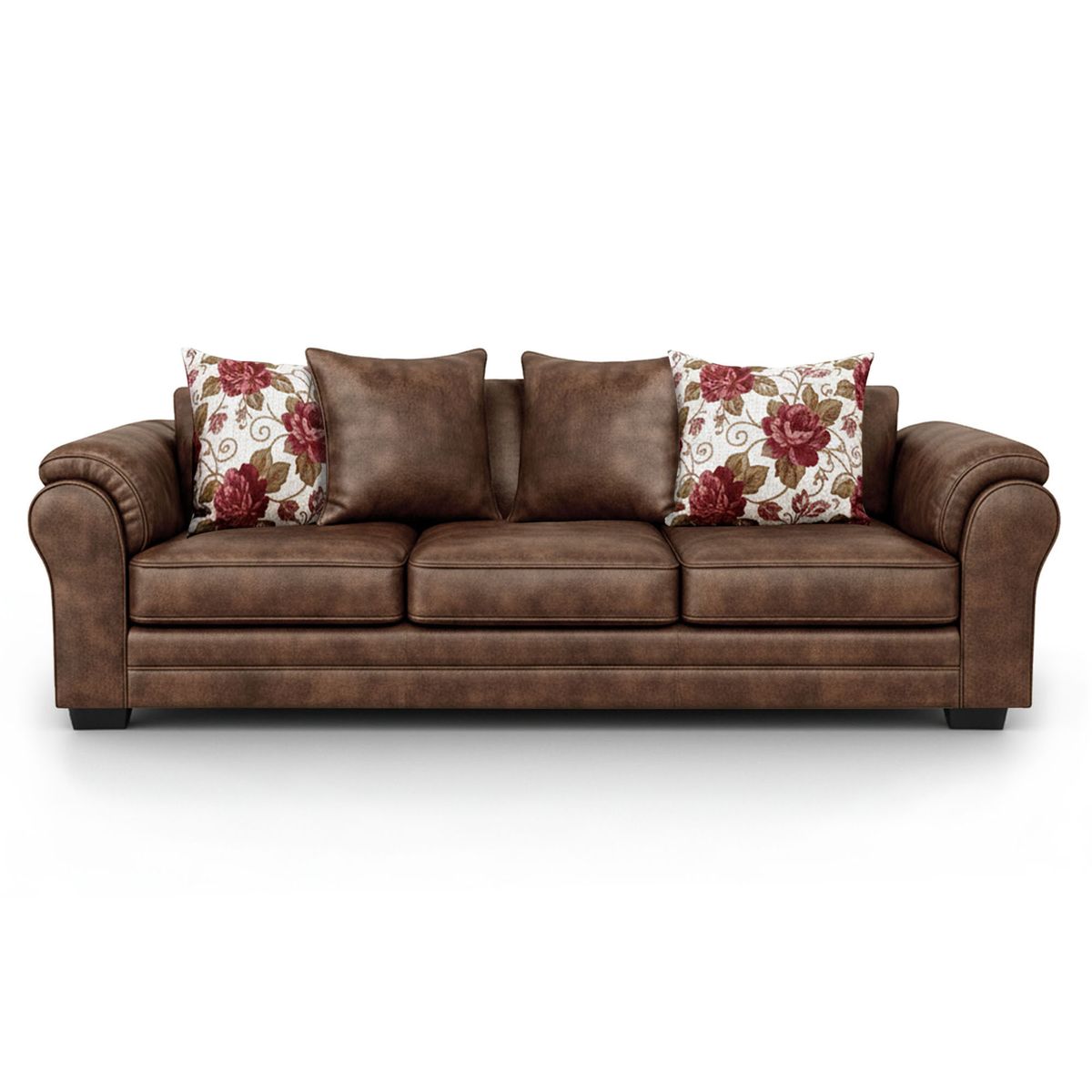 AMERICA DECORA - Sofá 4 Cuerpos XL Con Resorte Estructural Grandón Envejecido