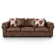 AMERICA DECORA - Sofá 4 Cuerpos XL Con Resorte Estructural Grandón Envejecido.