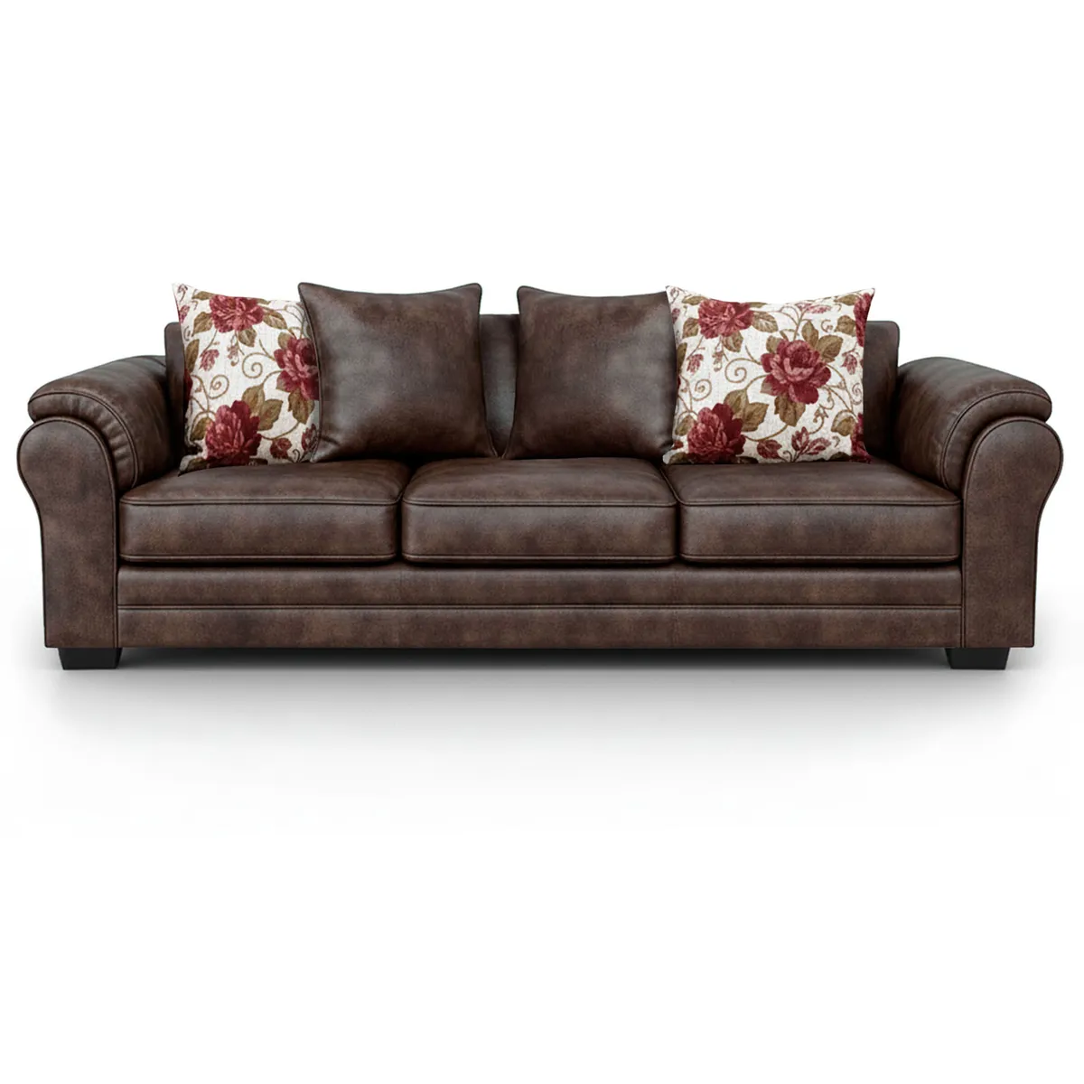 AMERICA DECORA - Sofá 4 Cuerpos XL Con Resorte Estructural Grandón Envejecido