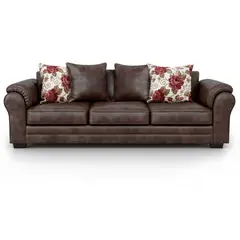 AMERICA DECORA - Sofá 4 Cuerpos XL Con Resorte Estructural Grandón Envejecido