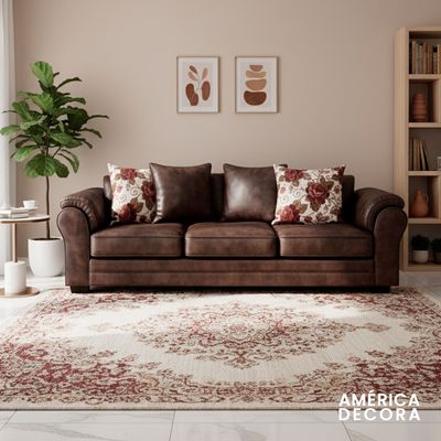 Imagen 2 del producto Sofá 4 Cuerpos XL Con Resorte Estructural Grandón Envejecido