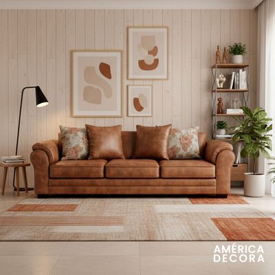 Imagen 2 del producto Sofá 4 Cuerpos XL Con Resorte Estructural Grandón Envejecido