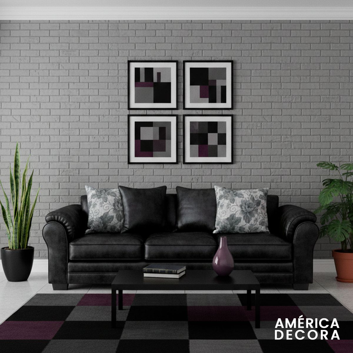 AMERICA DECORA - Sofá 4 Cuerpos XL Con Resorte Estructural Grandón Envejecido