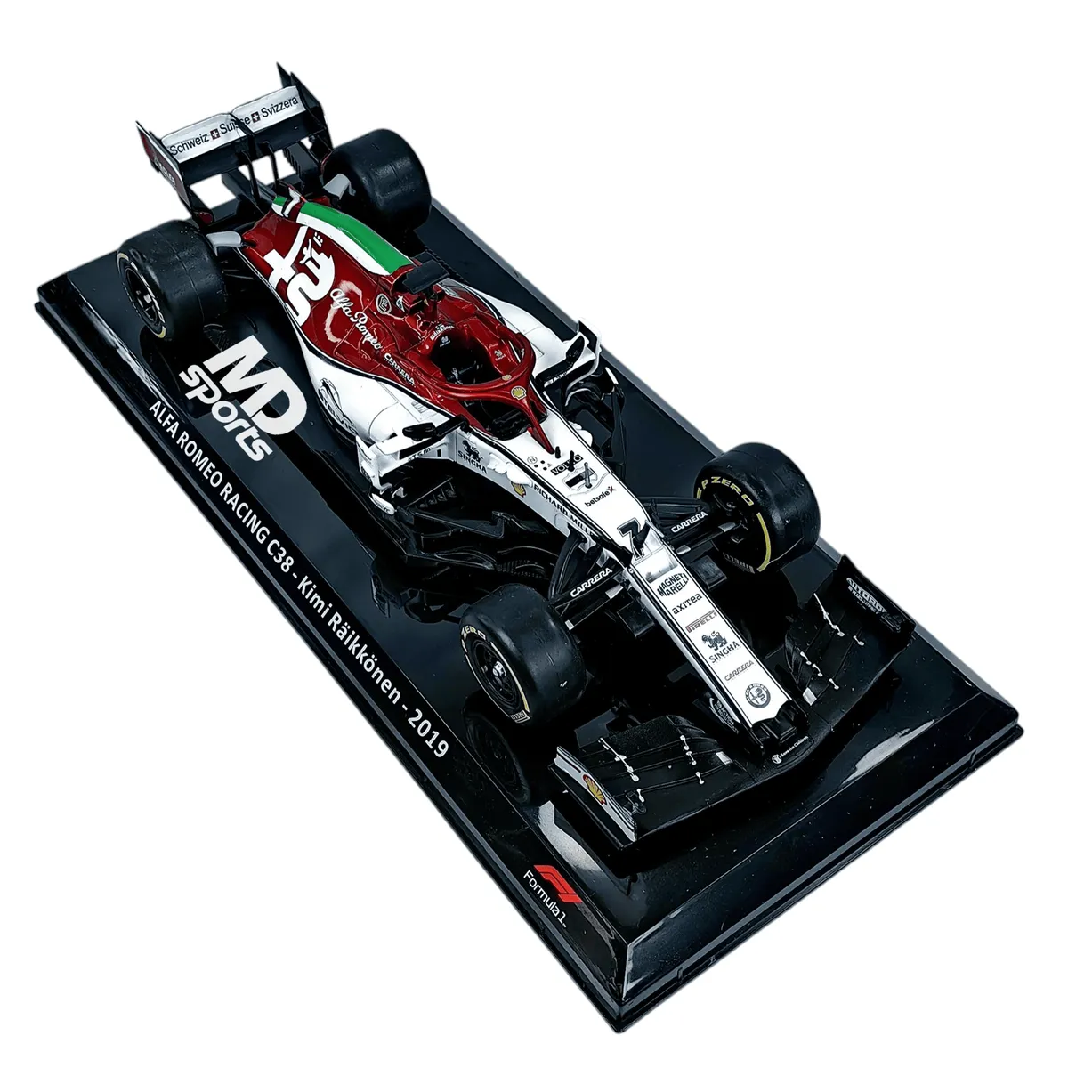 FORMULA 1 - Auto Formula 1 Alfa Romeo C38 2019 #7 Kimi Raikkonen Esc1:24