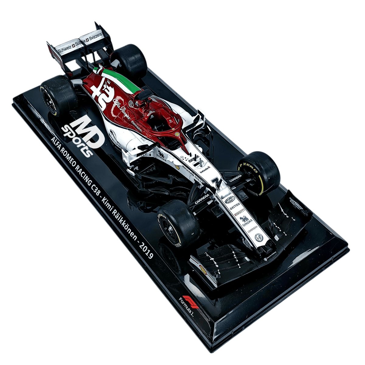 FORMULA 1 - Auto Formula 1 Alfa Romeo C38 2019 #7 Kimi Raikkonen Esc1:24