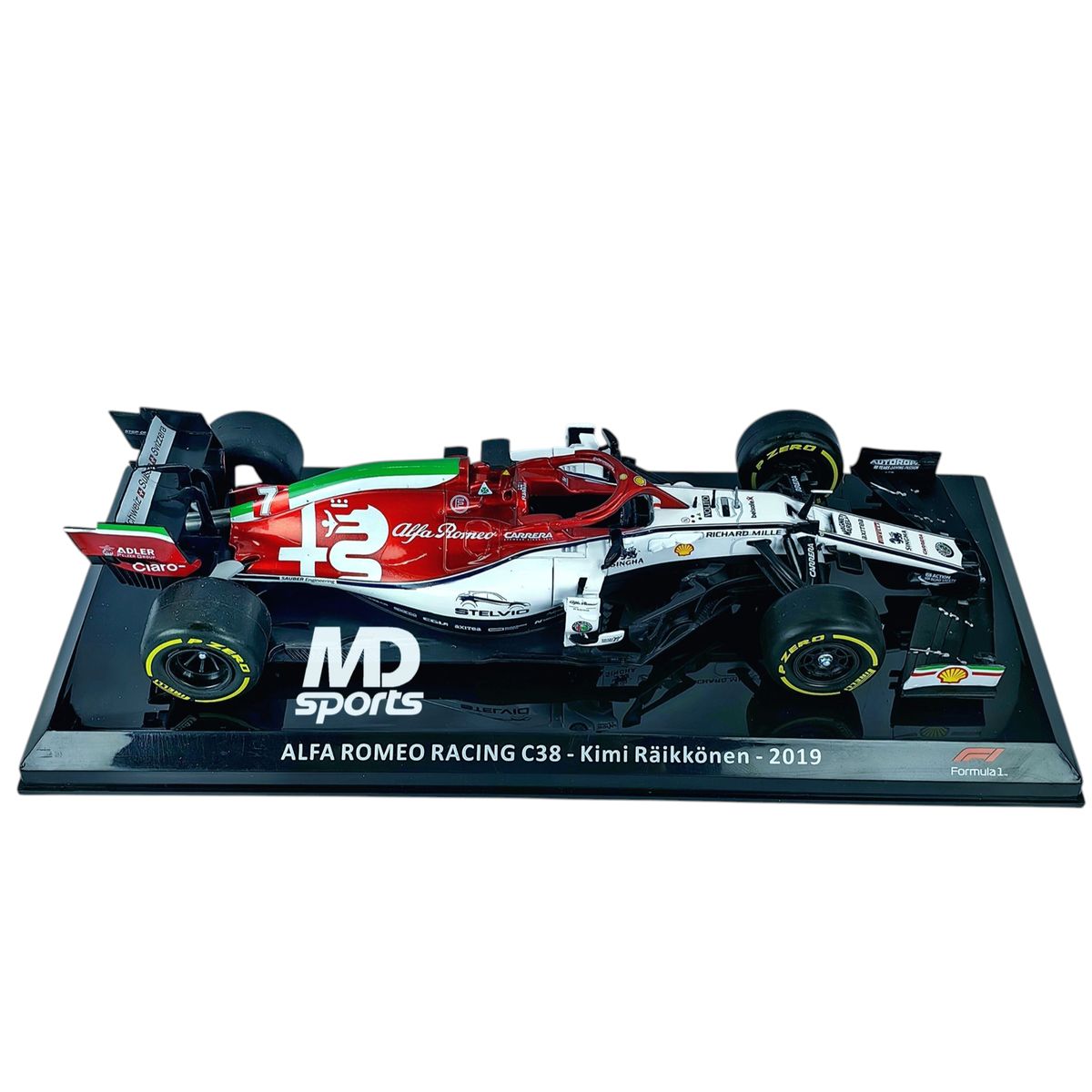 FORMULA 1 - Auto Formula 1 Alfa Romeo C38 2019 #7 Kimi Raikkonen Esc1:24