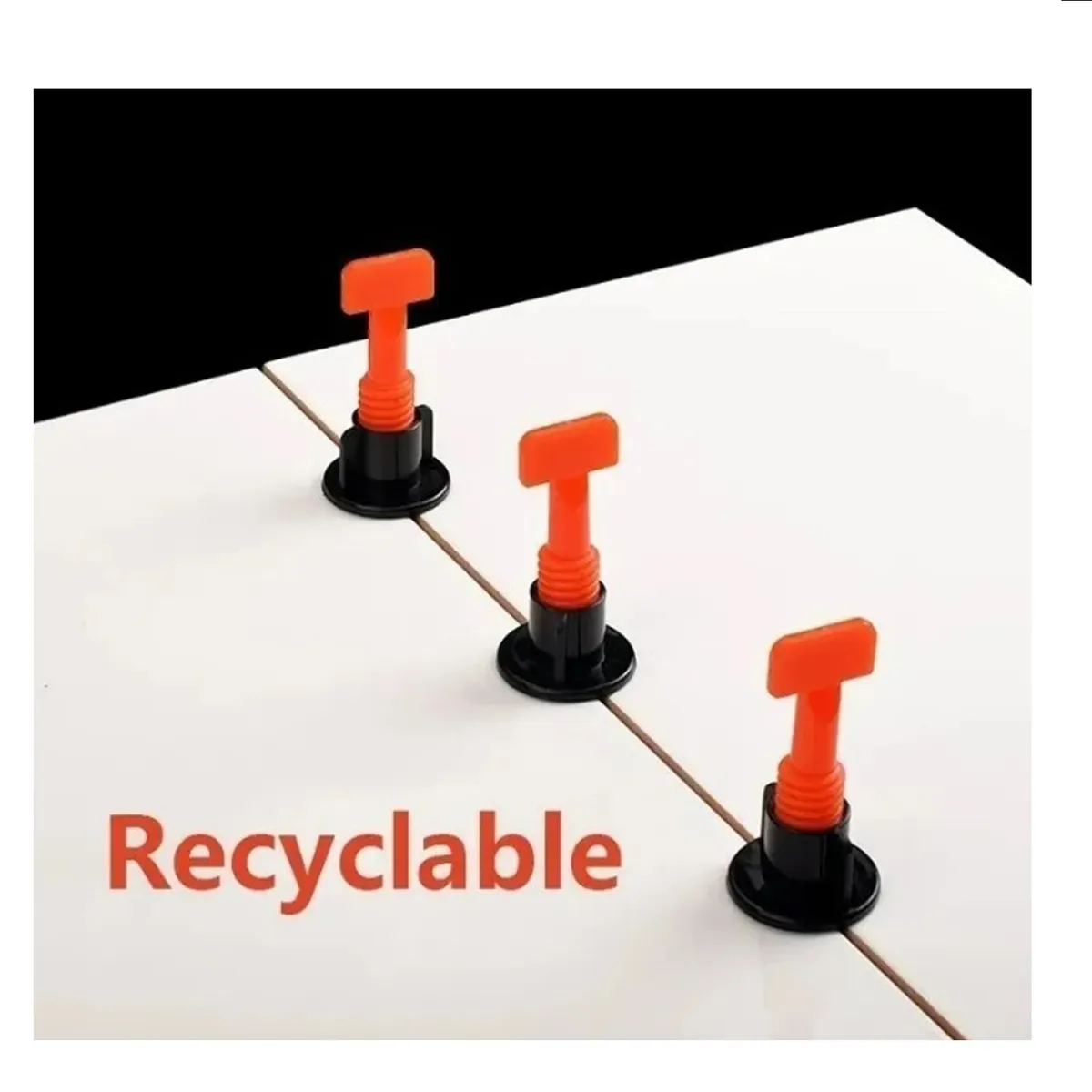 GENERICO - KIT DE SISTEMA DE NIVELADORES DE AZULEJO REUTILIZABLE 50