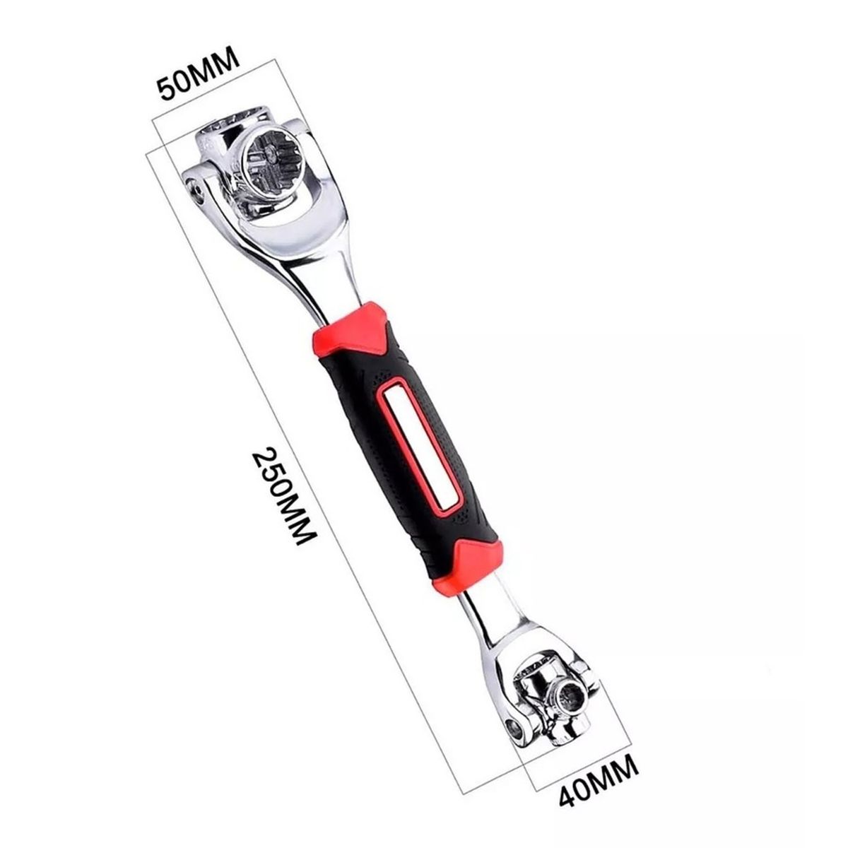 GENERICO - LLAVE TIGRE UNIVERSAL 360 GRADO 8 EN 1 HERRAMIENTAS SOCKET