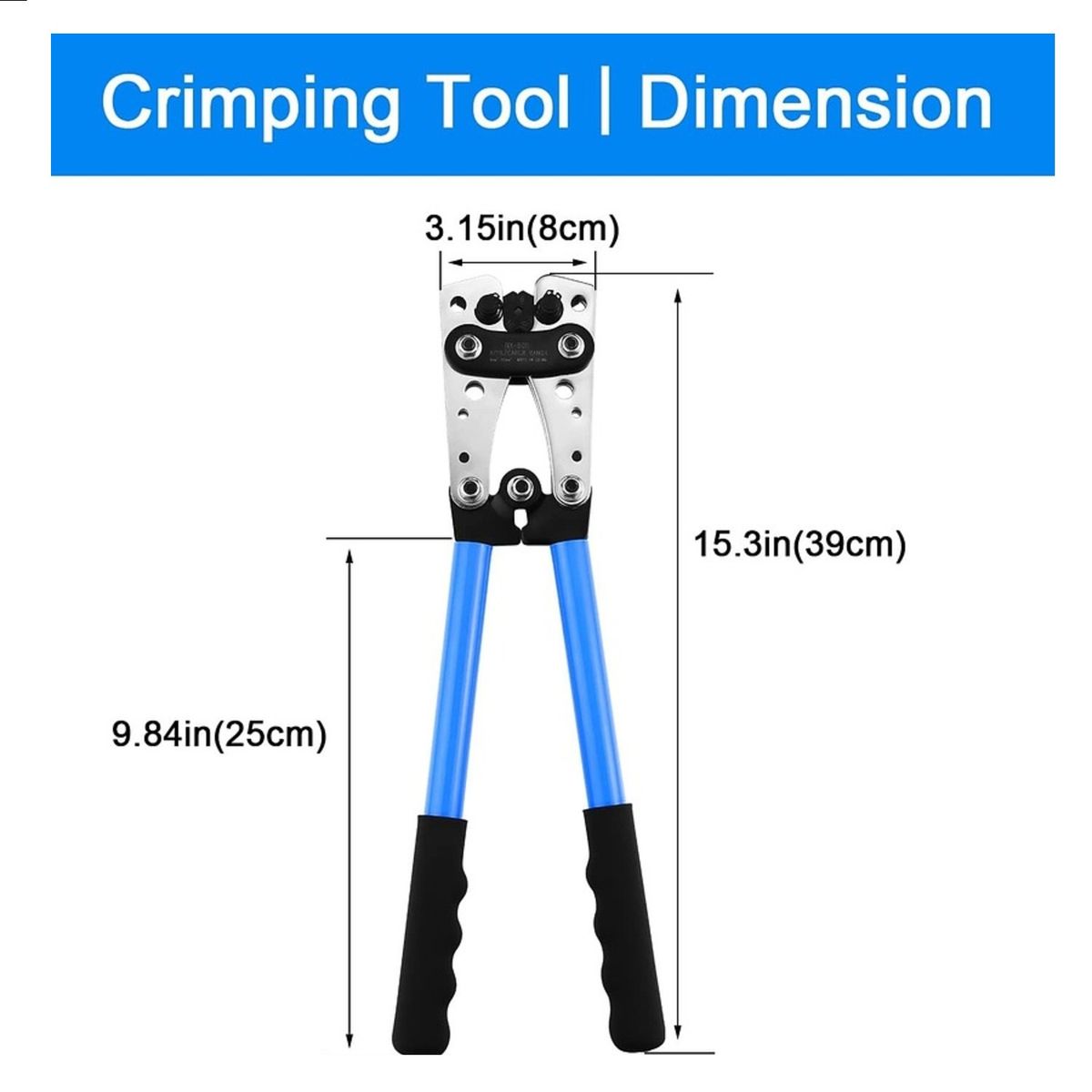 GENERICO - ALICATE HERRAMIENTA CRIMPADO 61016253550MM + TERMINALES