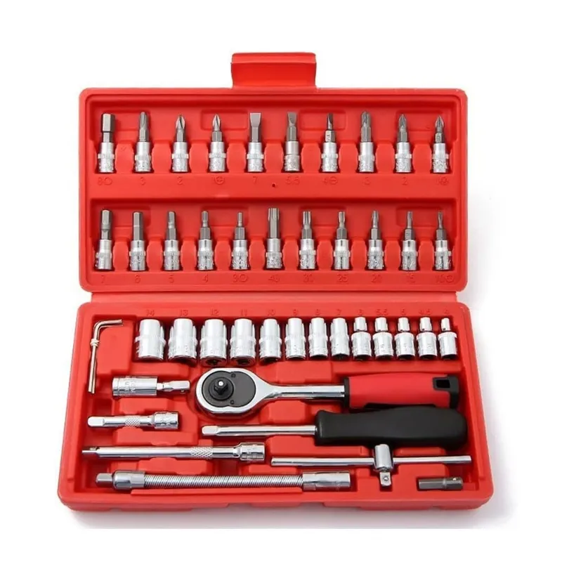 GENERICO - JUEGO CAJA SET DADOS CHICHARRA HERRAMIENTAS 46 PIEZAS