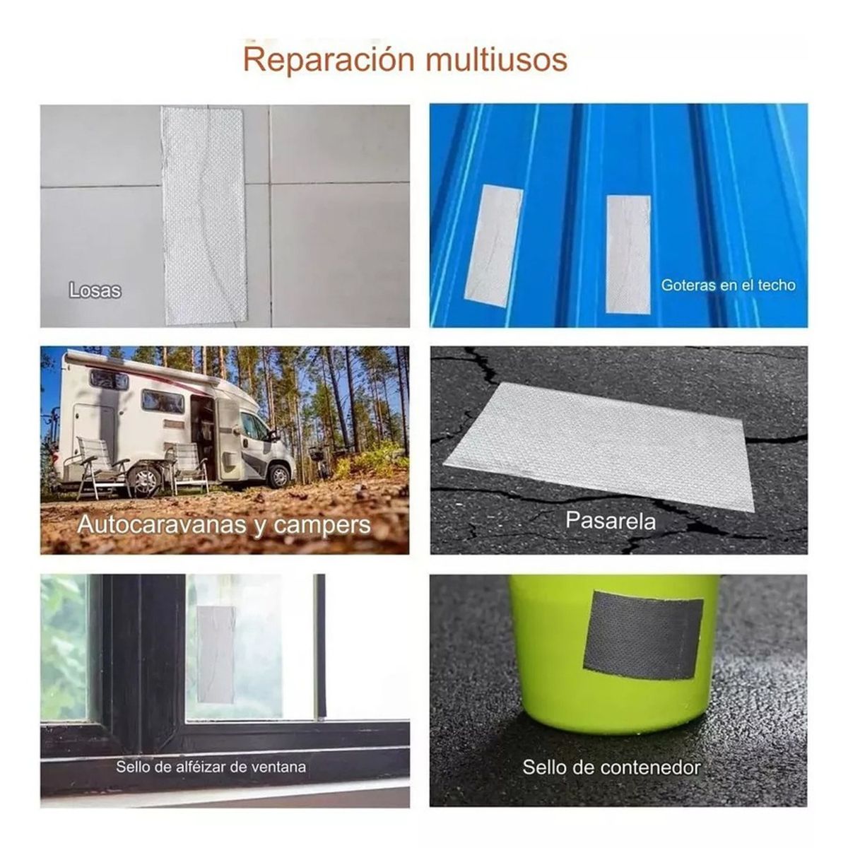 GENERICO - CINTA SELLADOR BUTILO TECHO GOTERA IMPERMEABLE 5CMX10MTRS