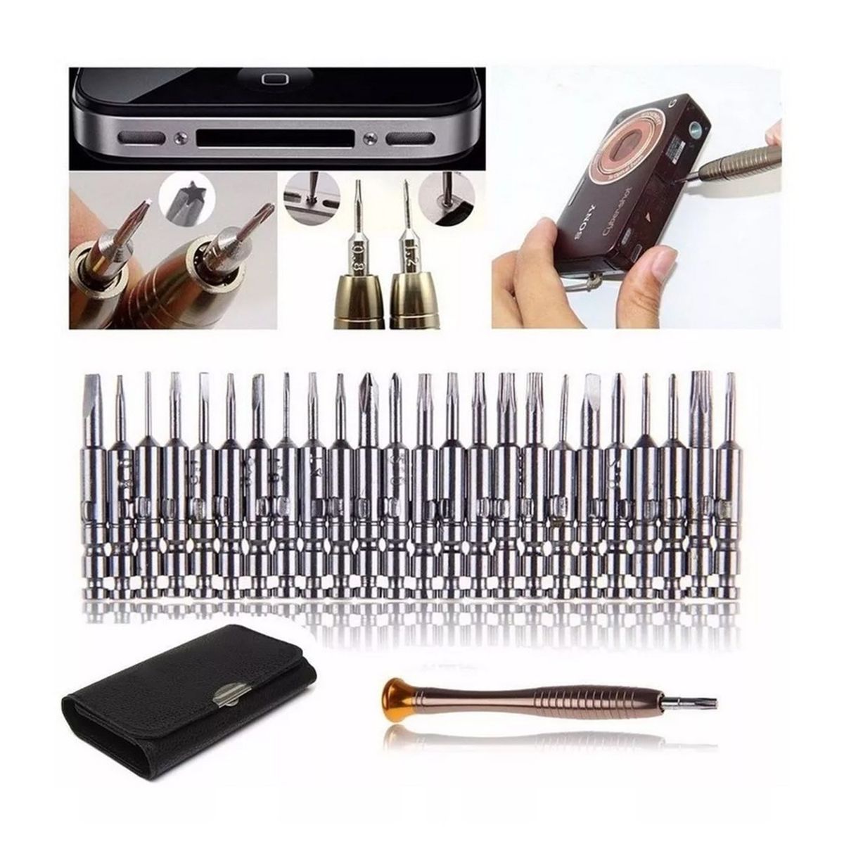 GENERICO - KIT DESTORNILLADOR TORX 25 EN 1 TORX PARA CELULAR