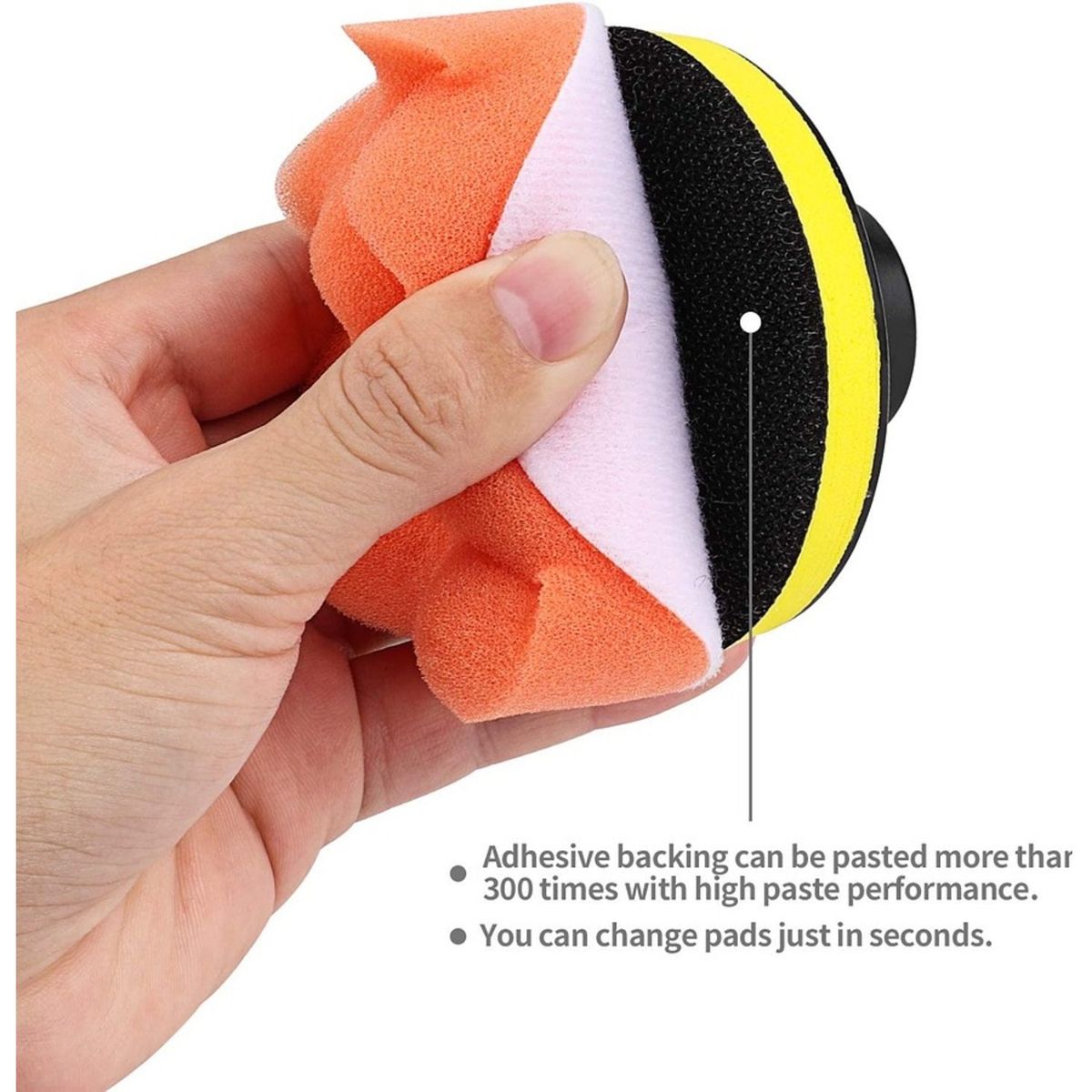 GENERICO - KIT DE 11 PIEZAS ESPONJAS PULIR ALMOHADILLAS PARA AUTO