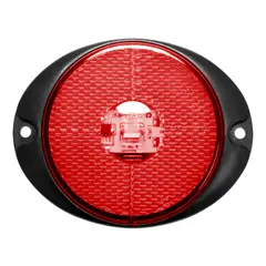 RANDON - FOCO LATERAL LED ROJO BASE OVALADA 12 Y 24 VOLTS