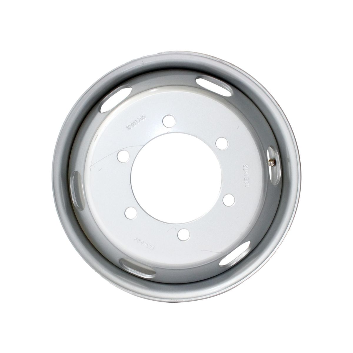 SUNTECH - Llanta Disco 6.00x17.5 PuLG Europea Acero - Gris Plata