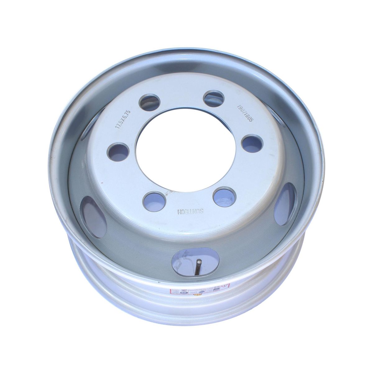 SUNTECH - LLANTA DISCO 6.75X17.5 PULG ACERO - GRIS PLATA