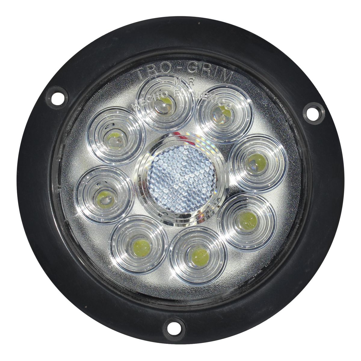 TRO GRIM - FOCO TRASERO 4 PULG LED BLANCO 12 Y 24 VOLTS