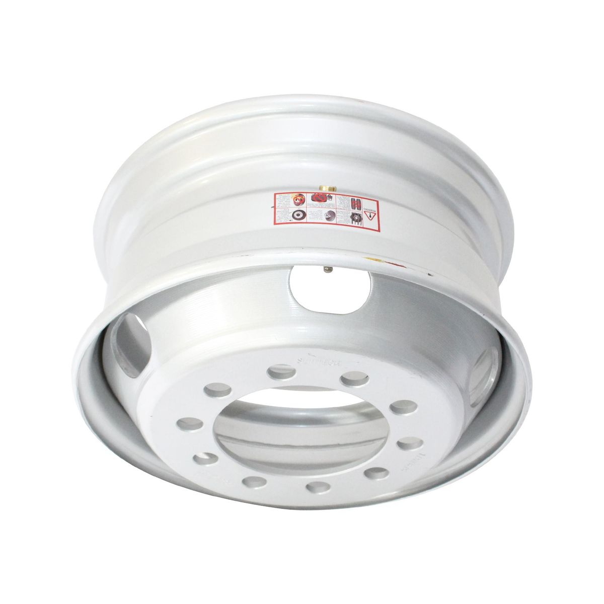 SUNTECH - Llanta Disco 6.75x17.5 PuLG Acero - Gris Plata