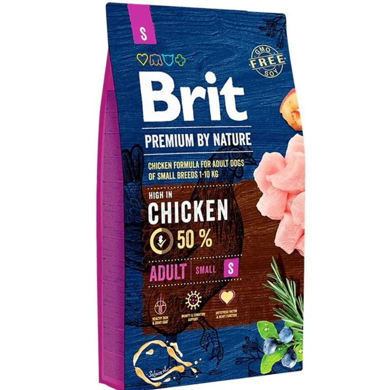 BRIT CARE - brit premium perro adulto razas pequeñas sabor pollo 3 kg