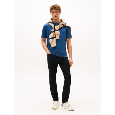 Imagen 2 del producto Polera Essential Cotton C-Neck Regular Azul