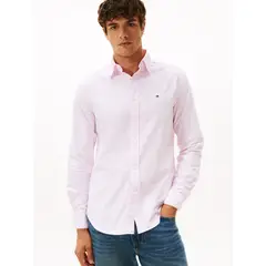 TOMMY HILFIGER - Camisa Heritage De Rayas Regular Fit Rosado
