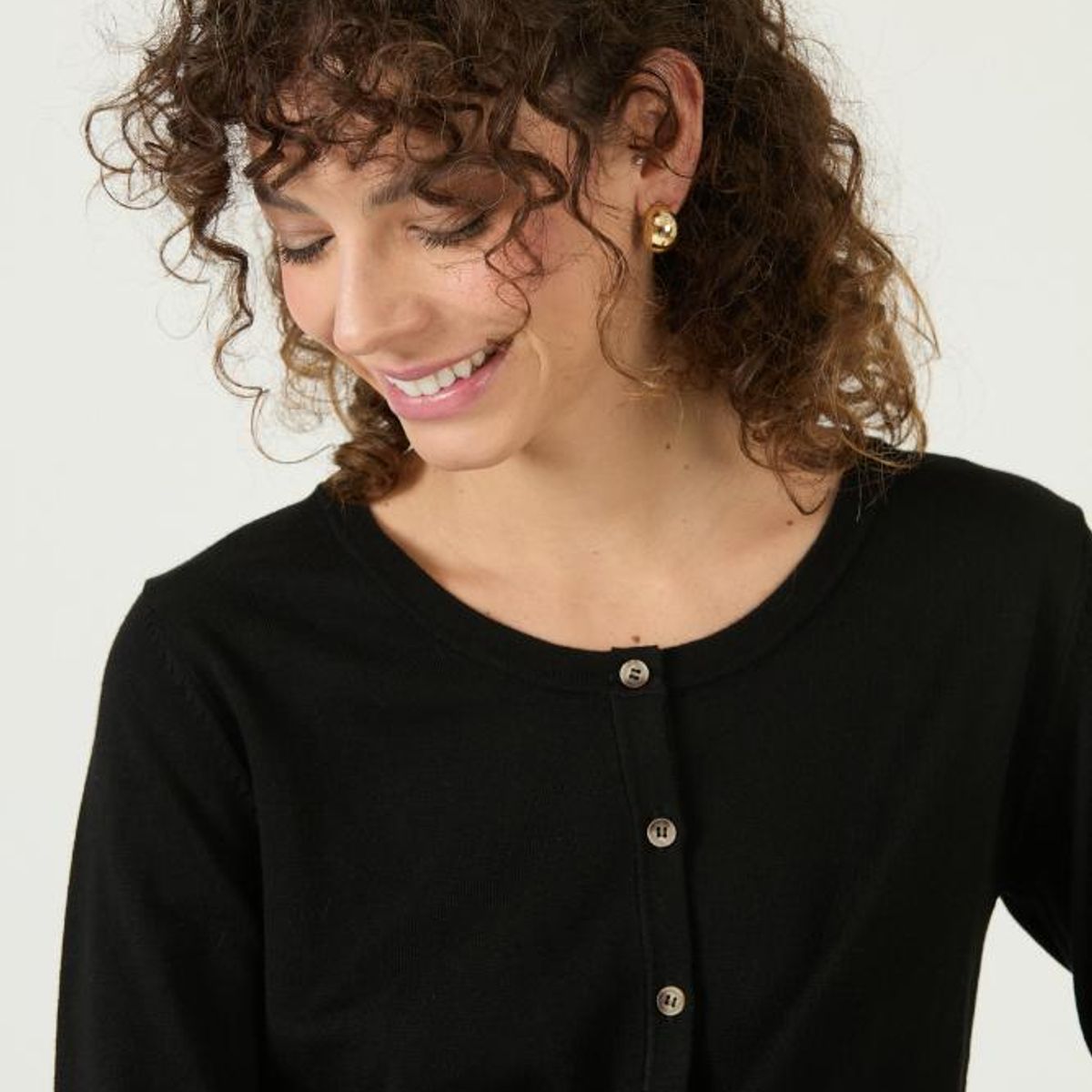 PRIVILEGE - Cardigan negro PRIVILEGE 3403