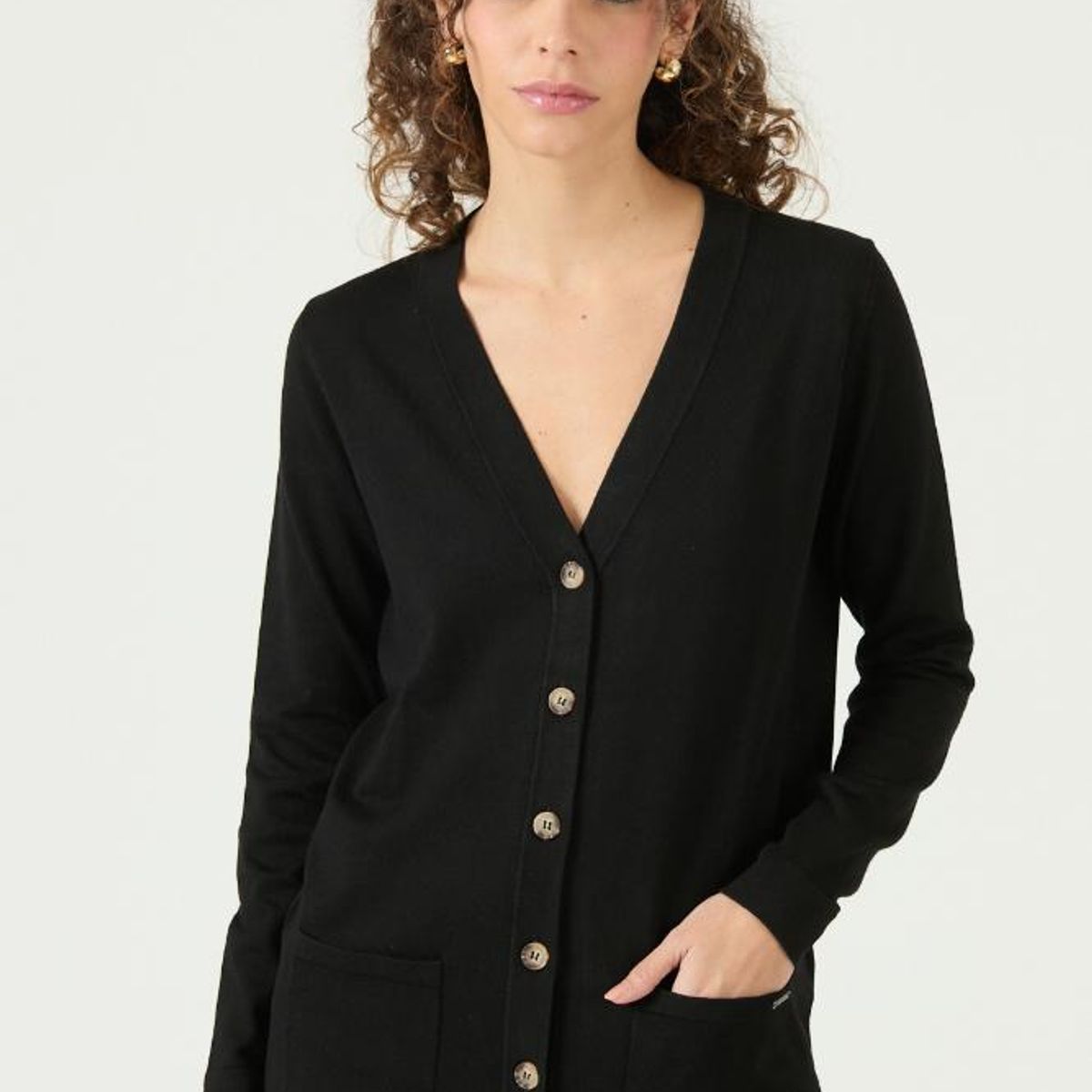 PRIVILEGE - Cardigan negro PRIVILEGE 3402