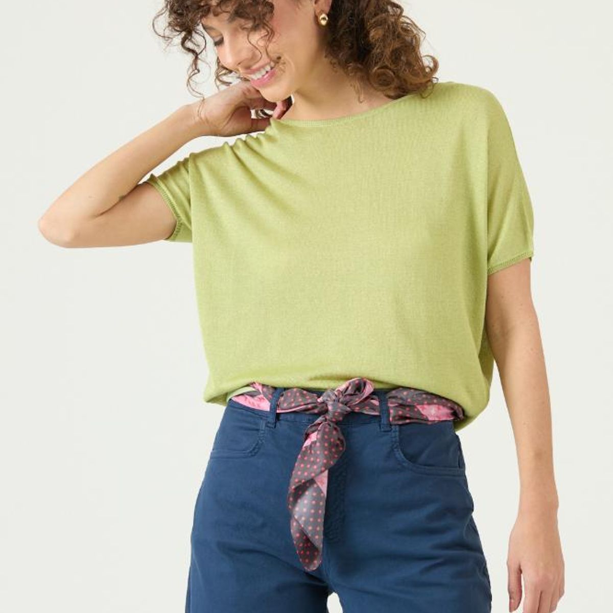 PRIVILEGE - Sweater verde PRIVILEGE 3381