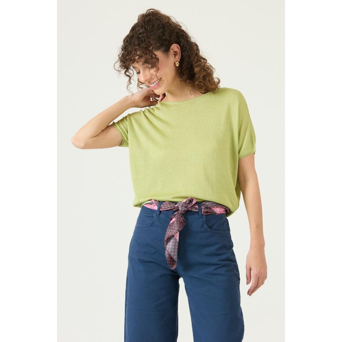 PRIVILEGE - Sweater verde PRIVILEGE 3381