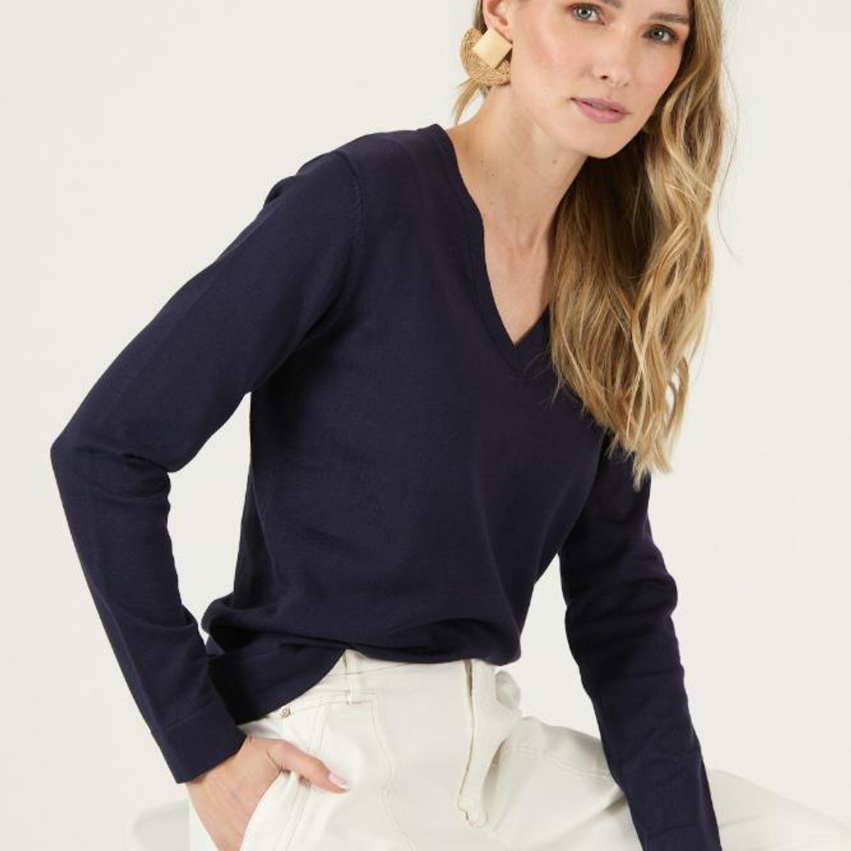 PRIVILEGE - Sweater azul marino PRIVILEGE 3404