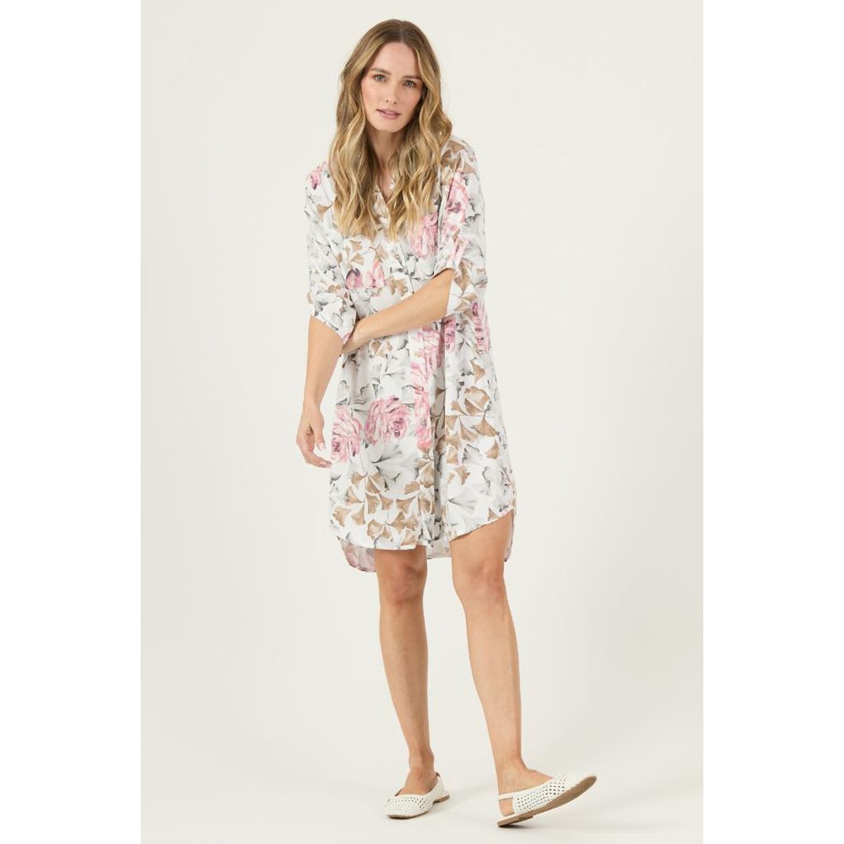 PRIVILEGE - Tunica blanca estampada PRIVILEGE 3001