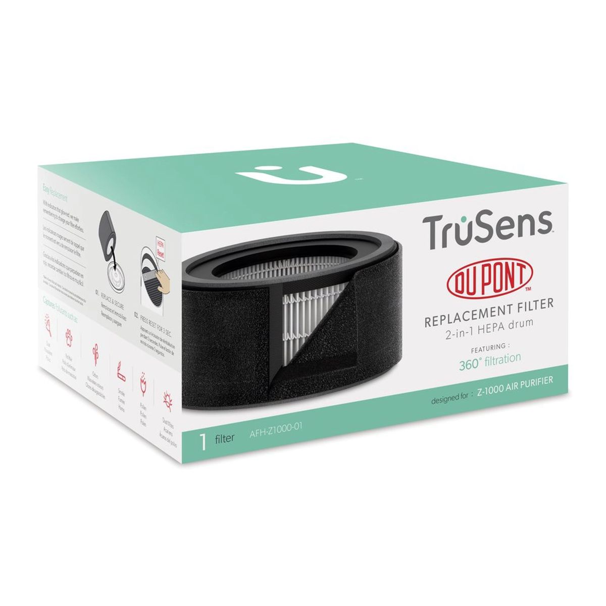 TRUSENS - Repuesto Filtro HEPA + Carbón TruSens Z1000