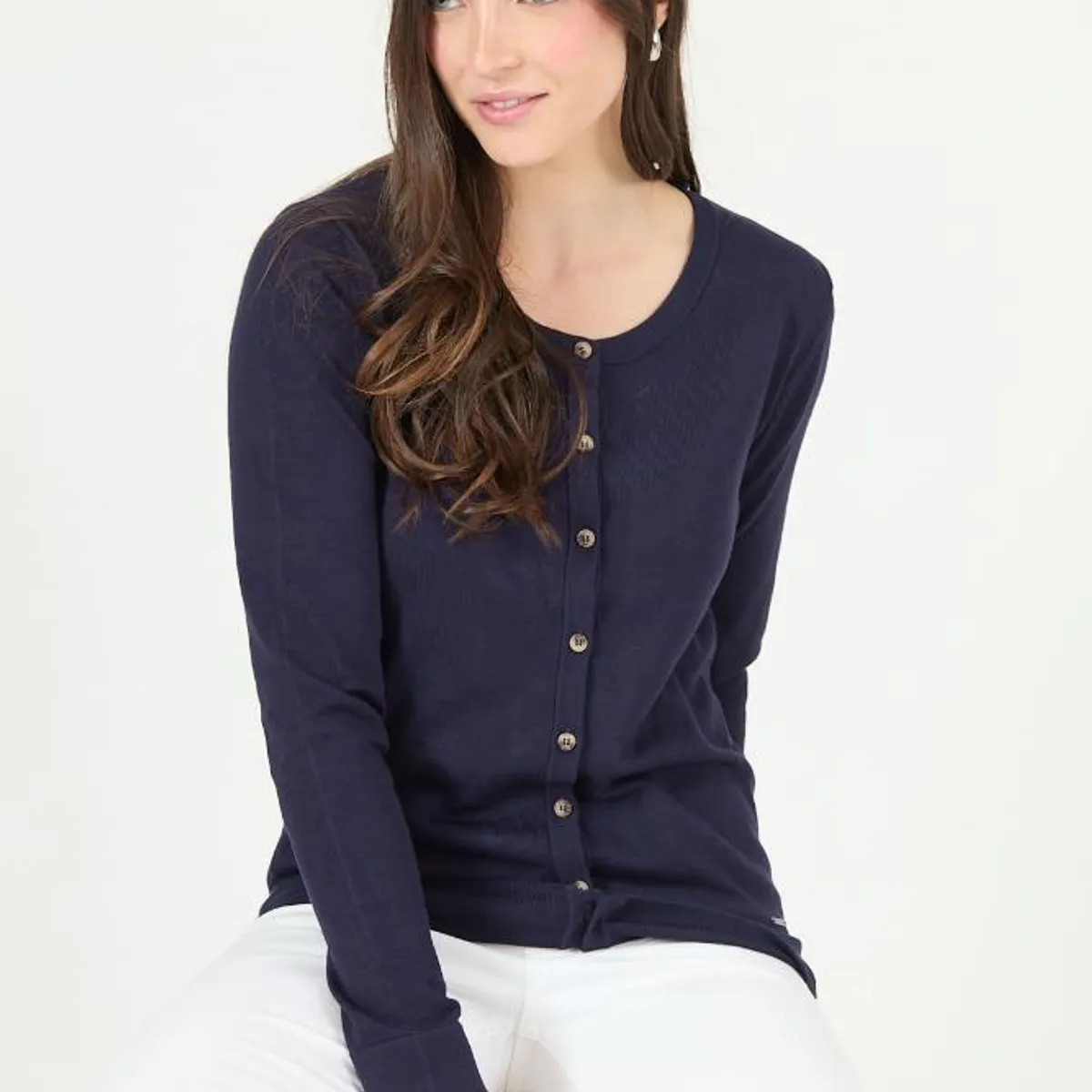 PRIVILEGE - Cardigan azul marino PRIVILEGE 2465