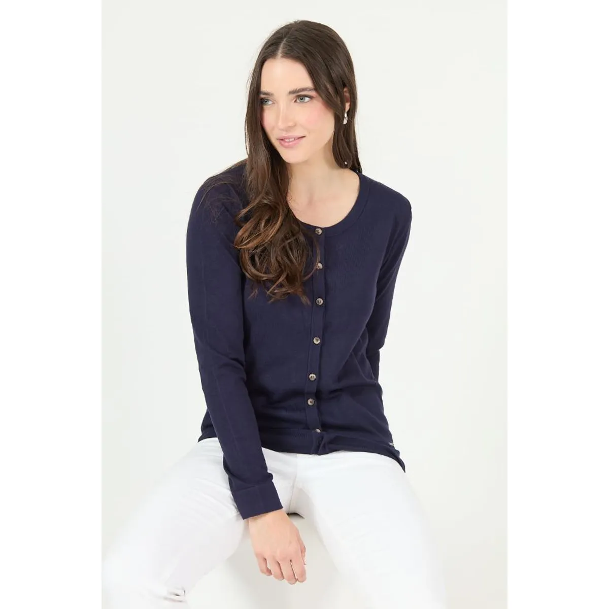 PRIVILEGE - Cardigan azul marino PRIVILEGE 2465