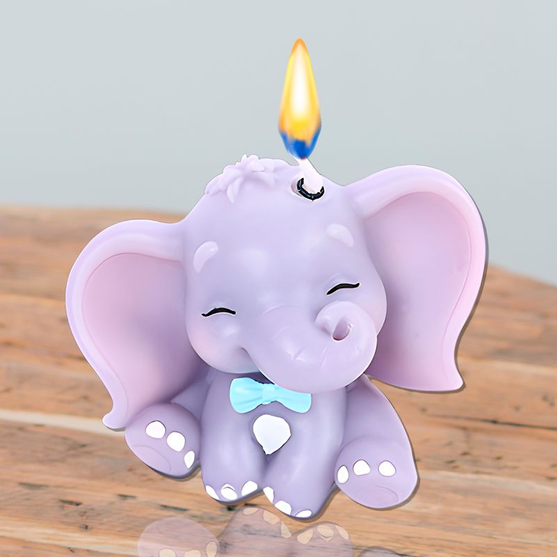 GENERICO - 3 Moldes Silicona Velas Aroma Pequeño Elefante 8.5 X 6.7 Cm