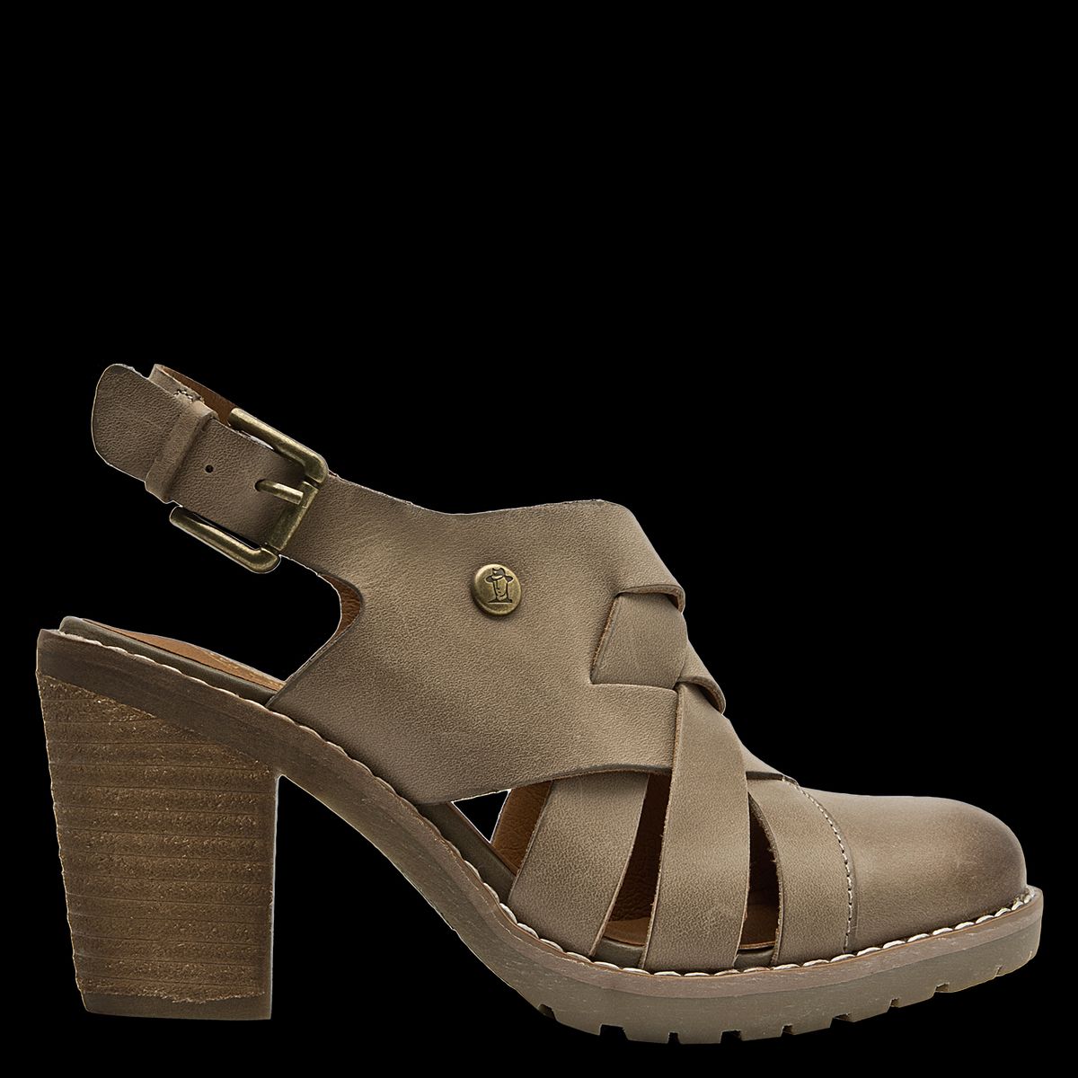 PANAMA JACK - Sandalia Mujer Casual Marrón claro