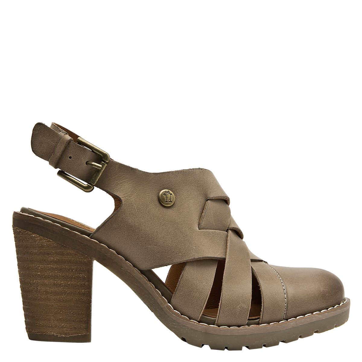 PANAMA JACK - Sandalia Mujer Casual Marrón claro