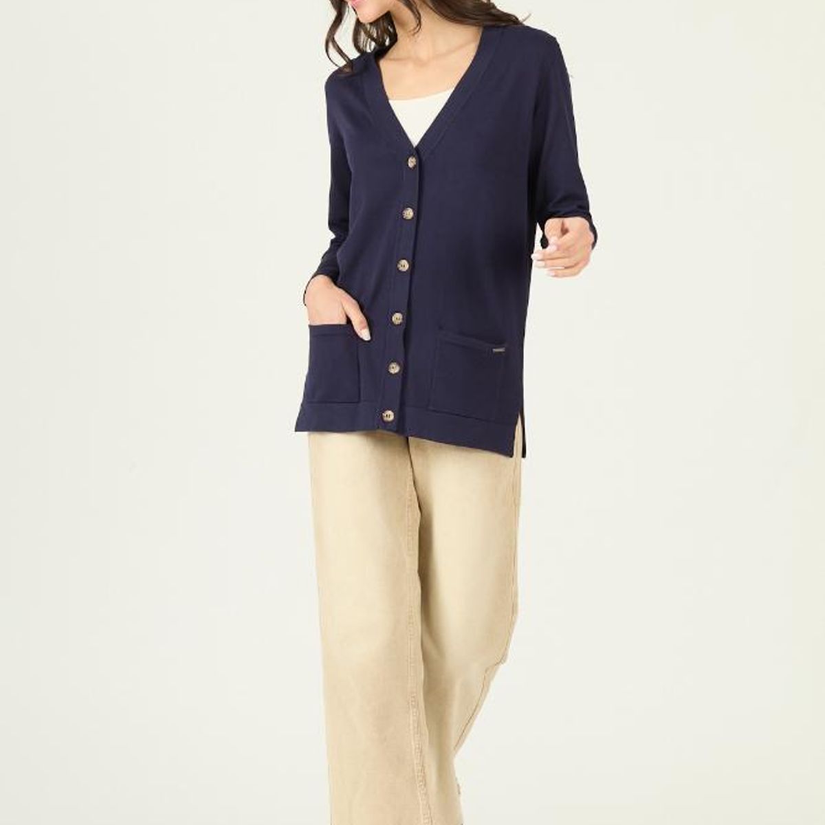 PRIVILEGE - Cardigan azul marino 2981-1