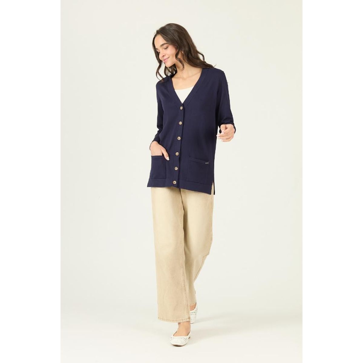 PRIVILEGE - Cardigan azul marino 2981-1