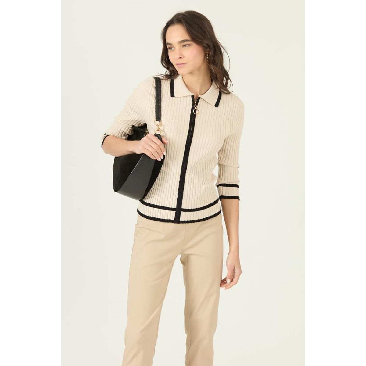 PRIVILEGE - Cardigan beige 2969