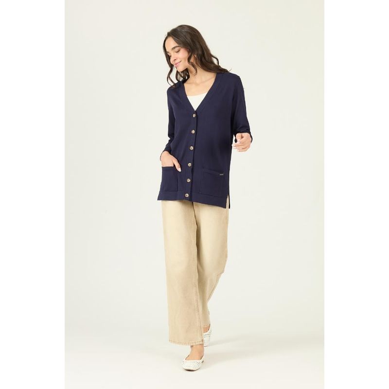 PRIVILEGE - Cardigan azul marino 2981