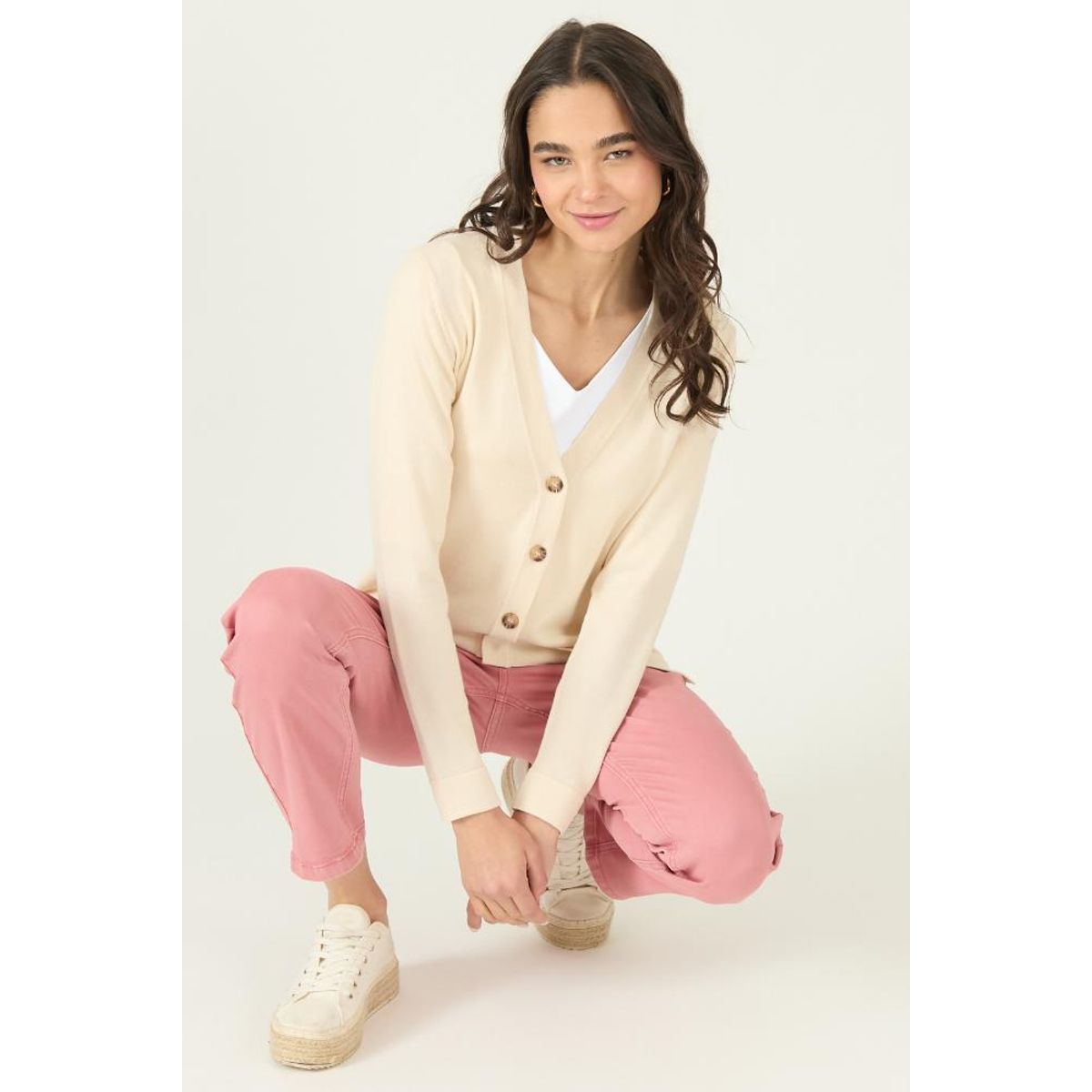 PRIVILEGE - Cardigan beige 2984