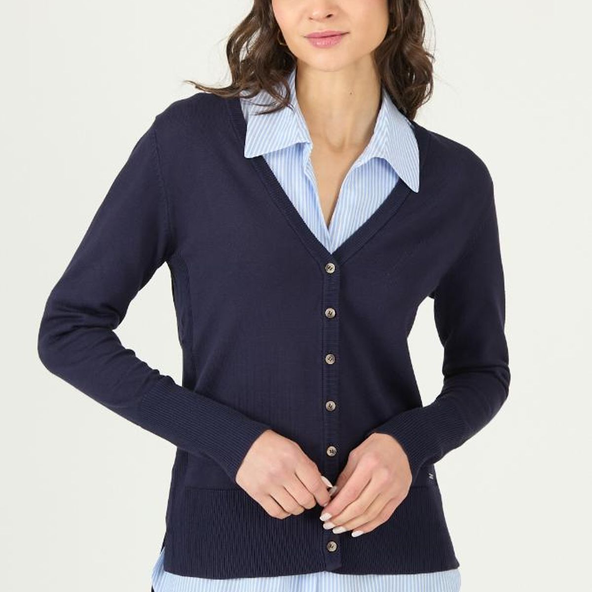 PRIVILEGE - Cardigan azul marino 2991